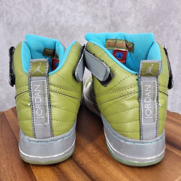 Nike Air Jordan Fusion 12 Sneakers‎ Mens 13 AJF12 Green Gray Leather 2007 Shoes main image 7